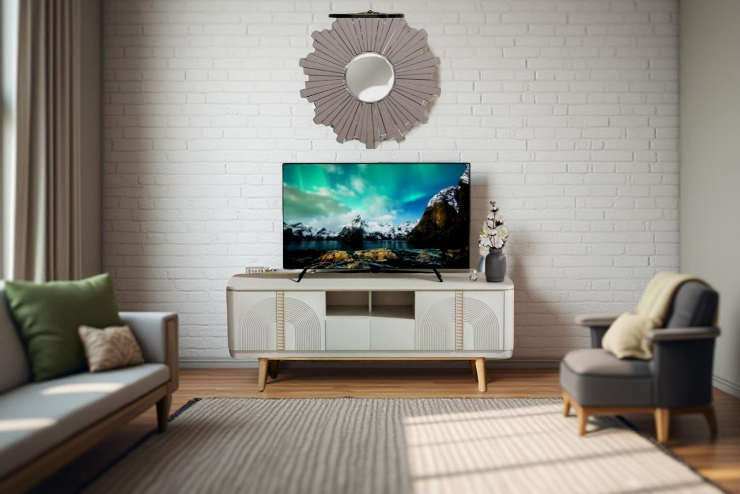 Enhance Living Room Elegance with Venice LCD Panel – A Statement in TV Cabinet Design