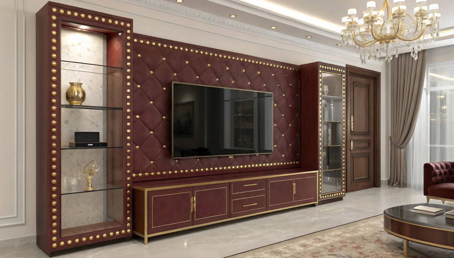 Venice LCD Panel – Classic TV Cabinet Design for Modern Indian Home