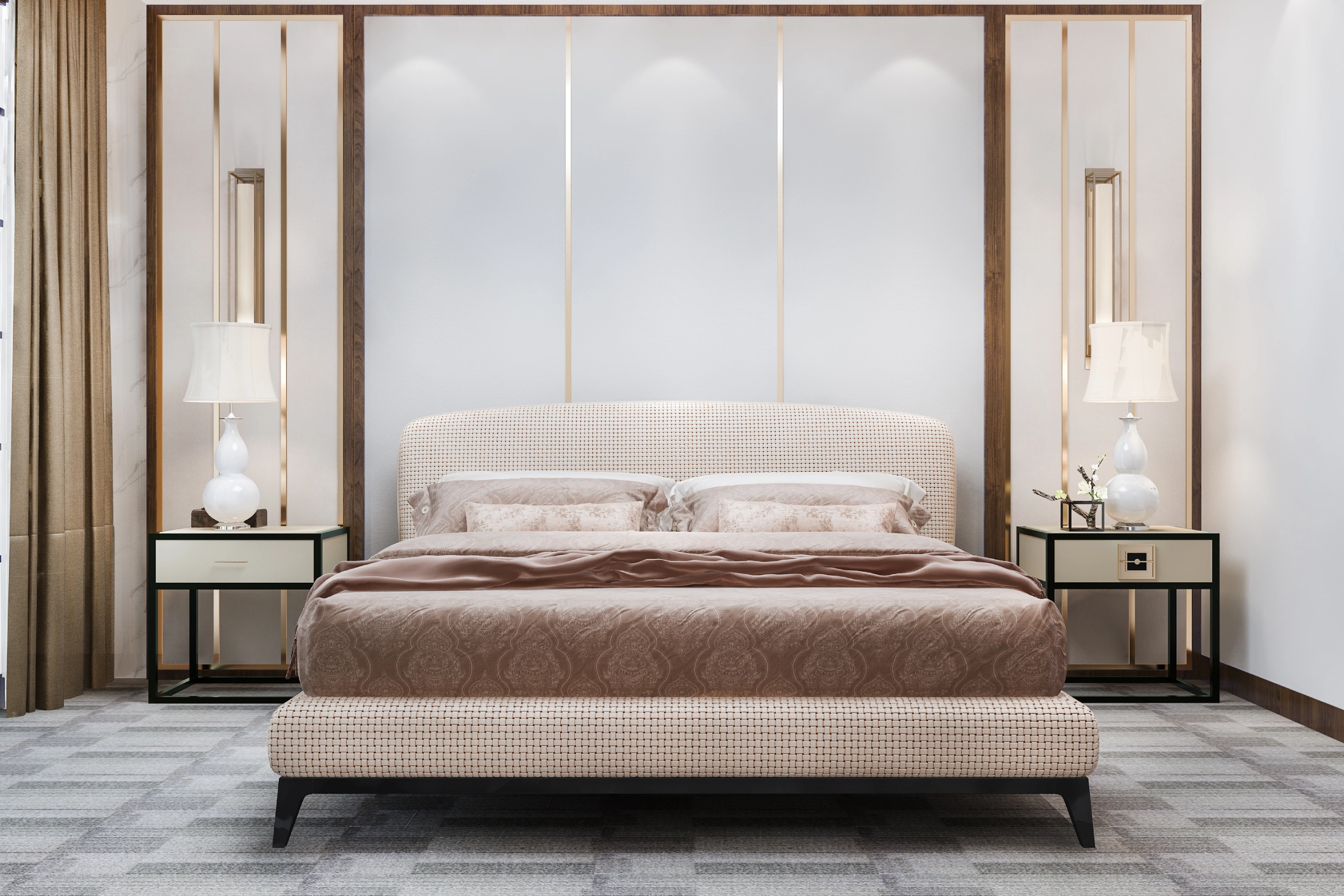 Fancy Double Bed and Luxury King Size Bed for Modern Homes