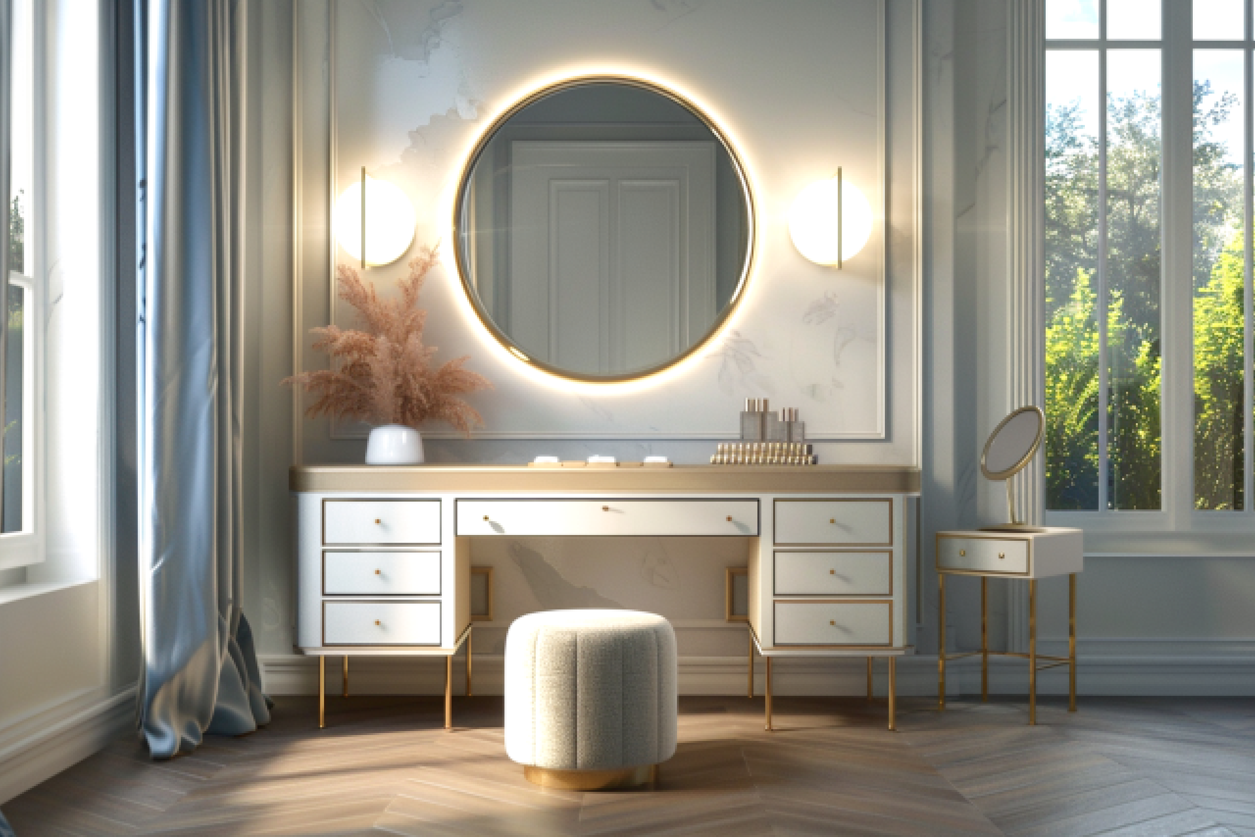 The Final Polish – Choosing an Elegant Dressing Table with Storage for a Cohesive Bedroom Design