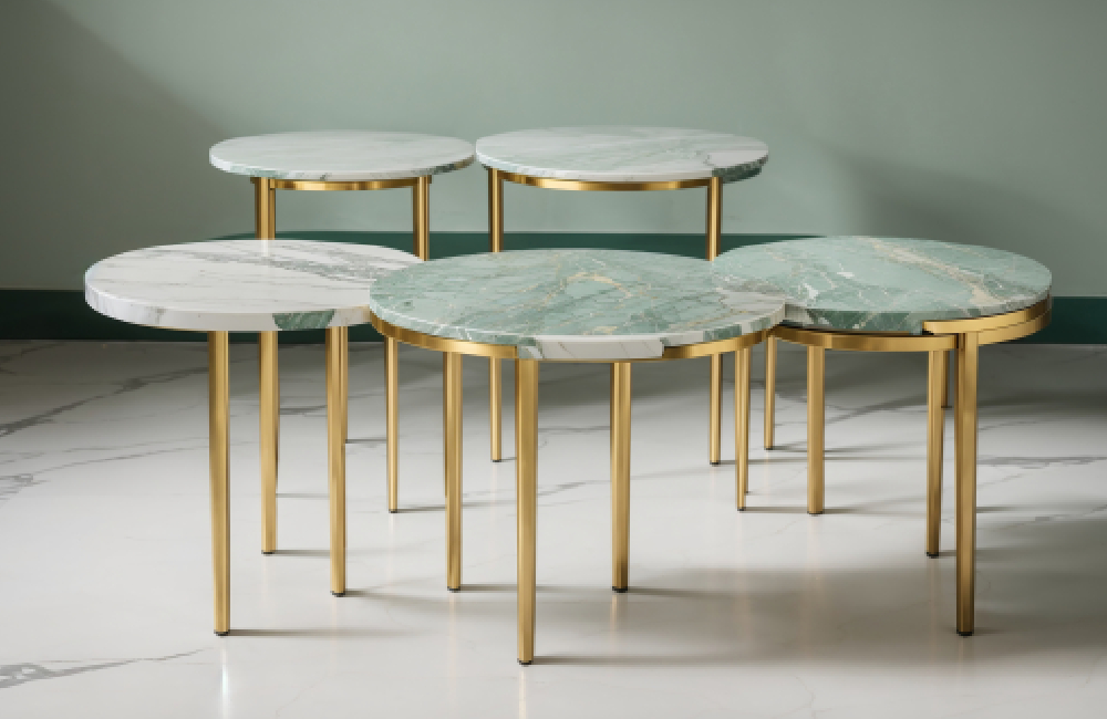 Metallic Elegance: Elevating Spaces with a Bedside Table and Affordable Luxury Furniture