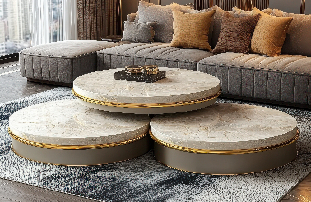 The luxury of metallic accents in modern decor with the metallico collection and bedside tables