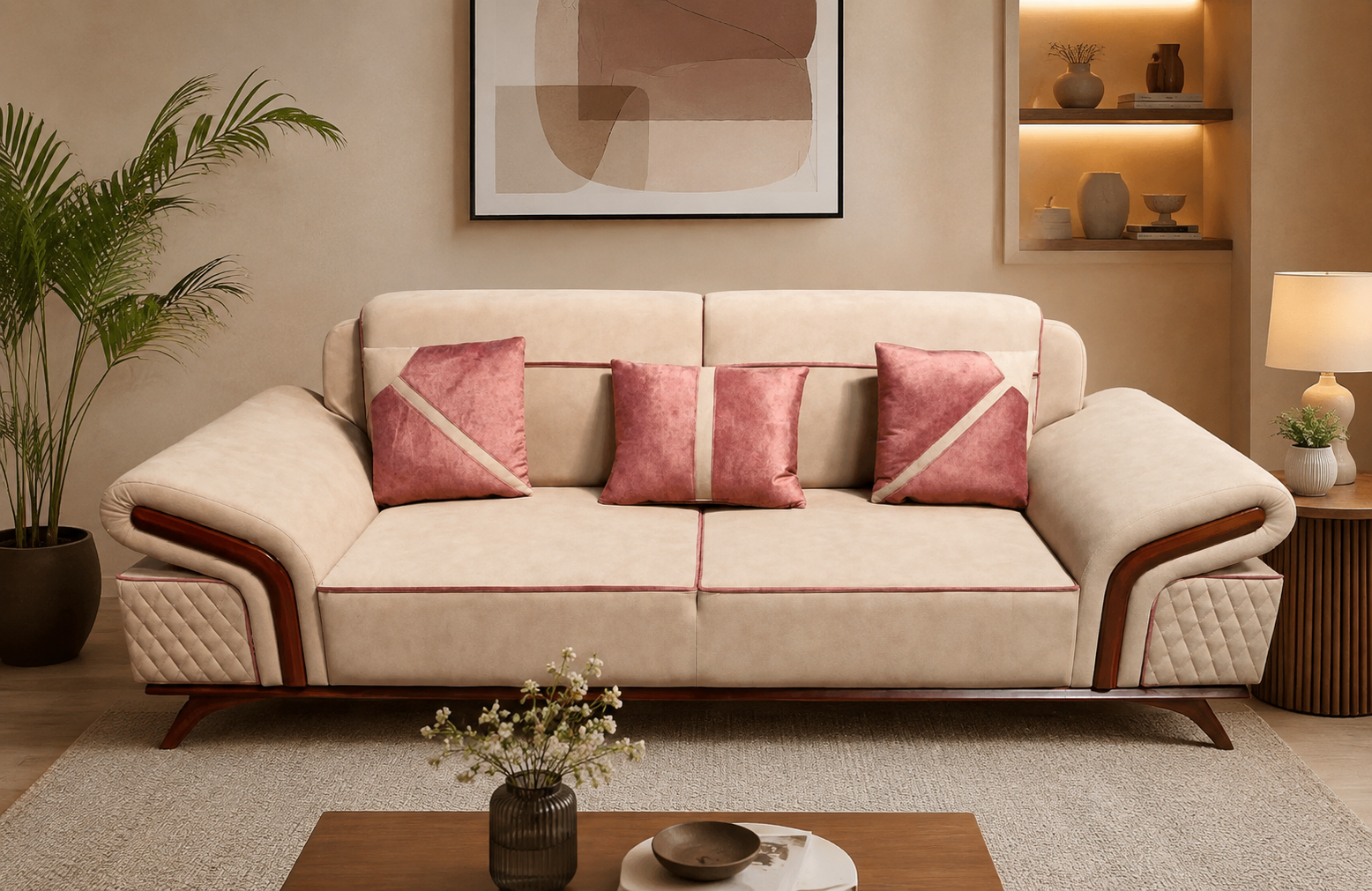 How to incorporate a luxury 2 seater sofa into your living room layout for optimized floor flow